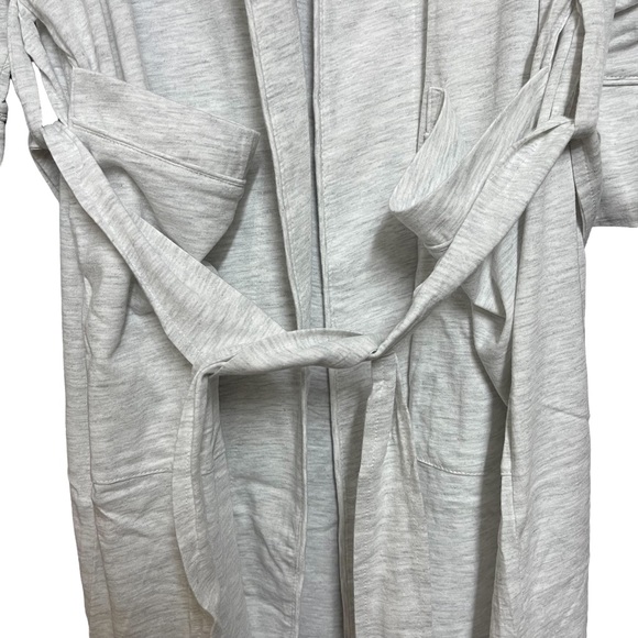 Daniel Buchler Gray Shawl Collar Tie Waist Robe - Picture 4 of 6